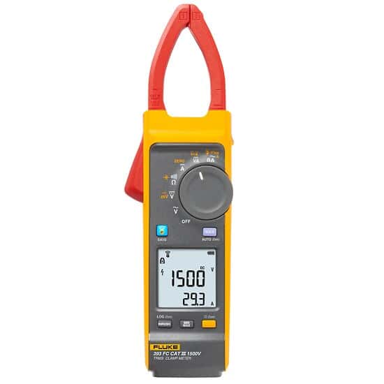Fluke 393 FC CAT III 1500 V True-rms Solar Clamp Meter with iFlex