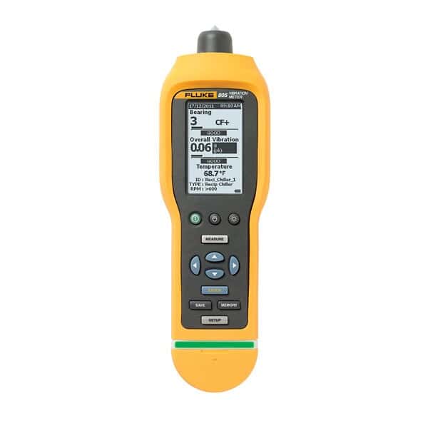 fluke precision vibration meter with 4-level severity scale
