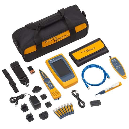 Fluke Networks LinkIQ™ Copper Fiber Kit with Fiber VFL & Live Fiber Detector