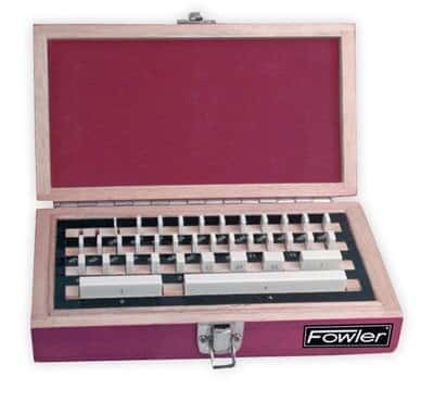 Fowler 53-670-036 Micrometer Calibration Set; 36 Steel Gauge Blocks