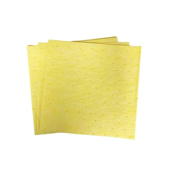 Fytertech Spilfyter Hazmat Yellow Spill Pads, Light-Weight, 16