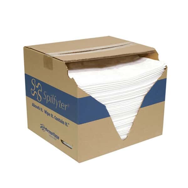 Fytertech Spilfyter Premium Oil-Only White Spill Pad, Medium-Weight, 16
