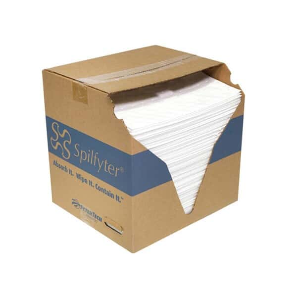 Fytertech Spilfyter Premium Oil-Only White Spill Pad, Heavy-Weight, 16