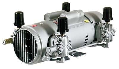 Gast 6HCN-10-M618X Oilless Air Compressor, Piston compressor pump, 5.4 cfm, 220 VAC