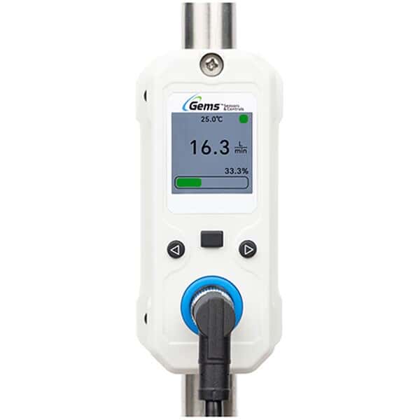 Gems Sensors & Controls XFT Clamp-On Ultrasonic Flowmeter, 4 to 20 mA and Modbus® Outputs, 1.25