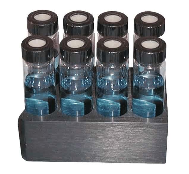Glas-Col R34 516 Heater Block, 8 Holes, holds EPA or Scintillation vials