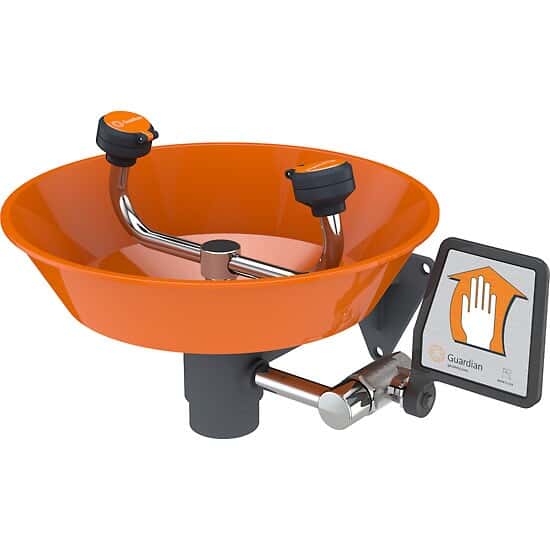 Guardian Equipment G1814P Wall Mount Eye Wash, ABS plastic