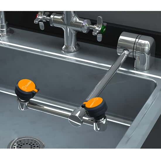 Guardian Equipment Deck-Mount AutoFlow™ Personal Eyewash, 90° Swing Down