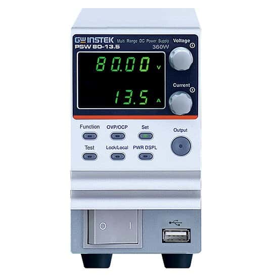 GW Instek PSW 80-13.5 DC Power Supply, 80 V, 13.5 A