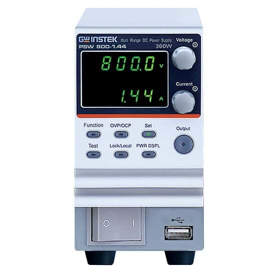 GW Instek PSW 800-1.44 DC Power Supply, 800 V, 1.44 A