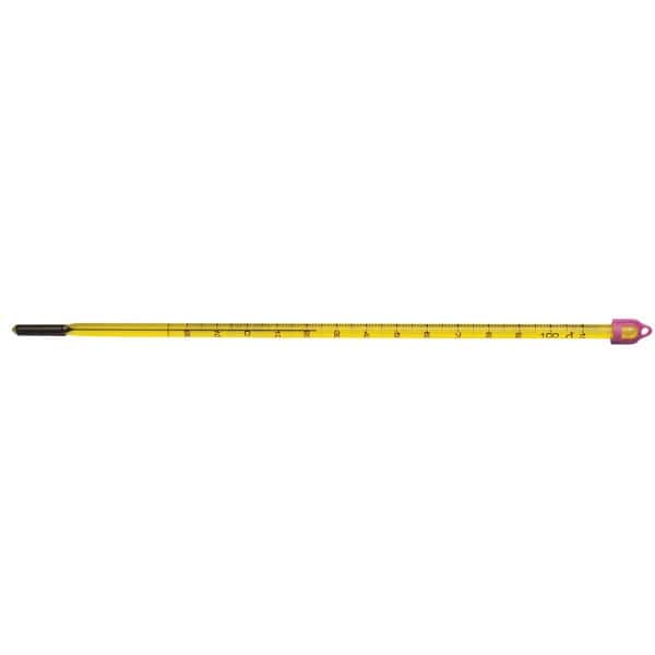 H-B Instrument B60400-0900 Double-Safe PFA Coated, Liquid-In-Glass Thermometer; 0/230F, 76mm Immersion, Environmentally Friendly 