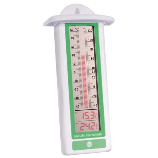 H-B Instrument B60900-2800 DURAC Probeless Electronic Indoor/Outdoor Thermometer; -40/50C (-40/122F)