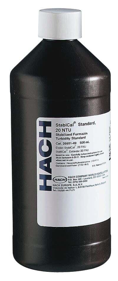 Hach 26601-49 StablCal 20 NTU Turbidity Standard, 500 mL