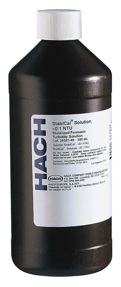 Hach 26621-05 Turbidity Standards Calibration Kit, 0-4000 NTU; Set of 5 Standards