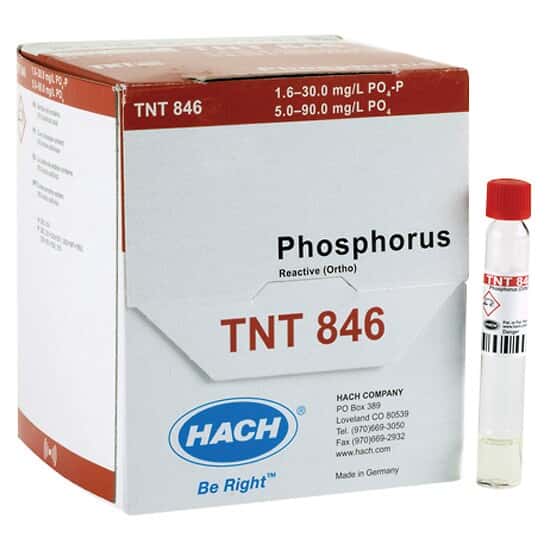 Hach TNT846 TNTplus® Spectrophotometer Chemistry, Phosphorus, Reactive (Ortho), 1.67 to 30 mg/L; 25/PK