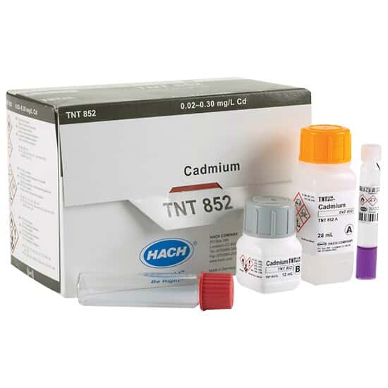 Hach TNT852 TNTplus® Spectrophotometer Chemistry, Cadmium, 0.02 to 0.3 mg/L; 25/PK