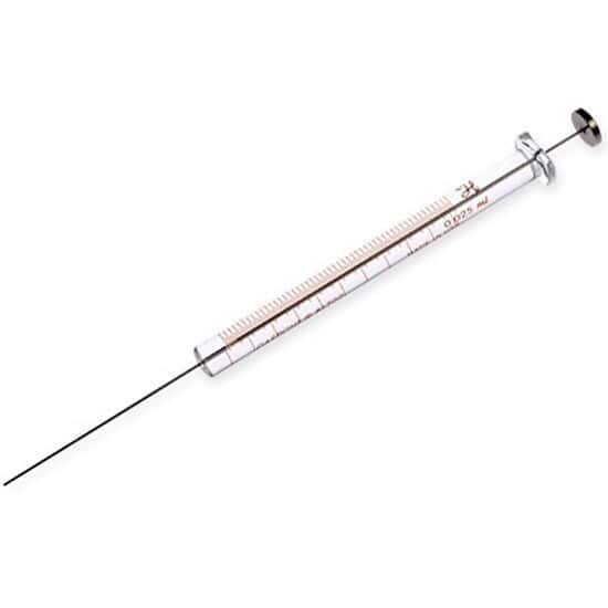 Hamilton 1702 Gastight Syringe, 25 uL, cemented needle, 22 G, 2" blunt