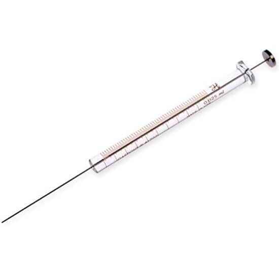 Hamilton Gastight® Syringe with Cemented Needle, Blunt Tip, 25 µL, 22 G