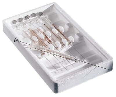 Hamilton Microliter Low-Volume Syringe, Beveled Tip, Cemented Needle, 500 µL, 22 G