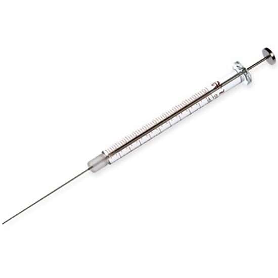 Hamilton 1705 Gastight Syringe, 50 uL, cemented needle, 22 G, 2" blunt