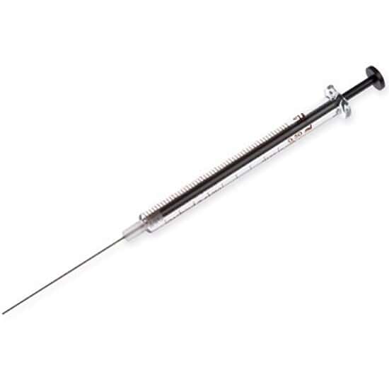 Hamilton 1750 Gastight Syringe, 500 uL, cemented needle, 22 G, 2" blunt