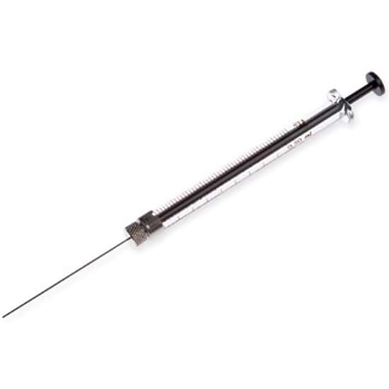 Hamilton Gastight® Syringe, Large Hub Removable Needle, Blunt Tip, 500 µL, 22 G from ColeParmer