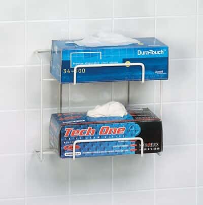 Horizon 4010 Wire Glove Dispenser, PVC-coated steel, triple box