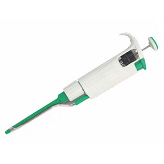 HTL Labmate Pro LMP250 Single Channel Pipettor, Green; 50 to 250 µL