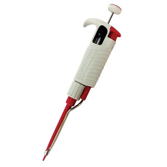 HTL Labmate Pro LMP2 Single Channel Pipettor, Red; 0.2 to 2 µL