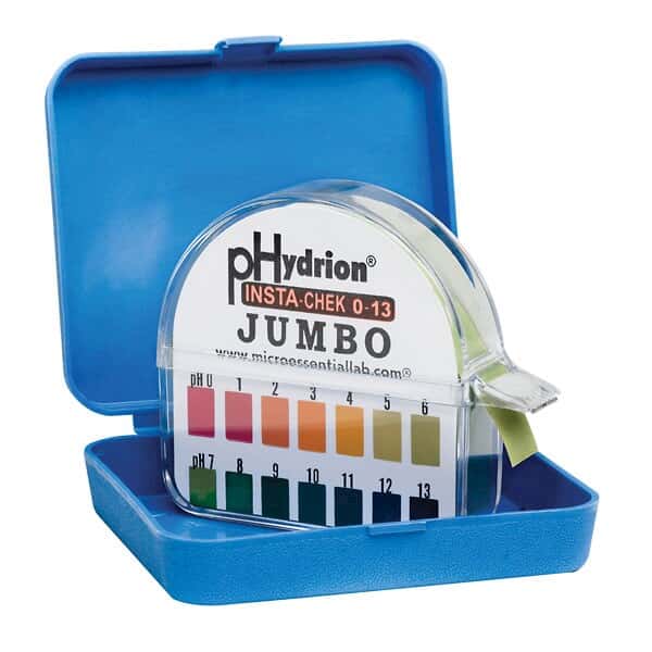 Hydrion 0 to 13 pH Jumbo pH Papers, Range 0 to 13, 50 Ft/Roll