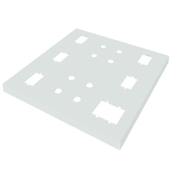 ICI Quick Ship Patriot Table Overhead Service Panel; 1 to 10 Service Cutouts