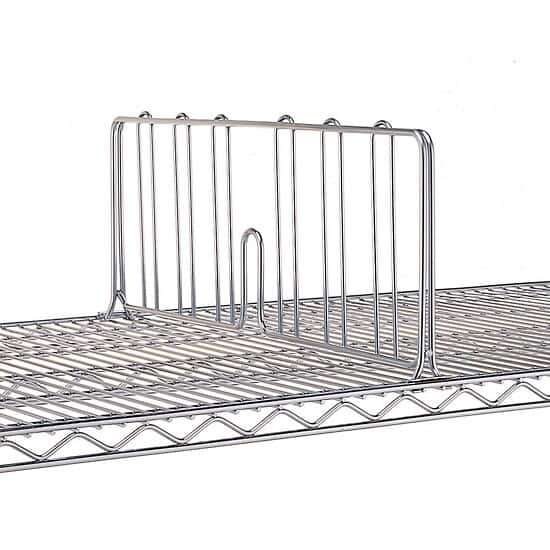 ICI Quick Ship Wire Shelf Divider, Chrome; 24