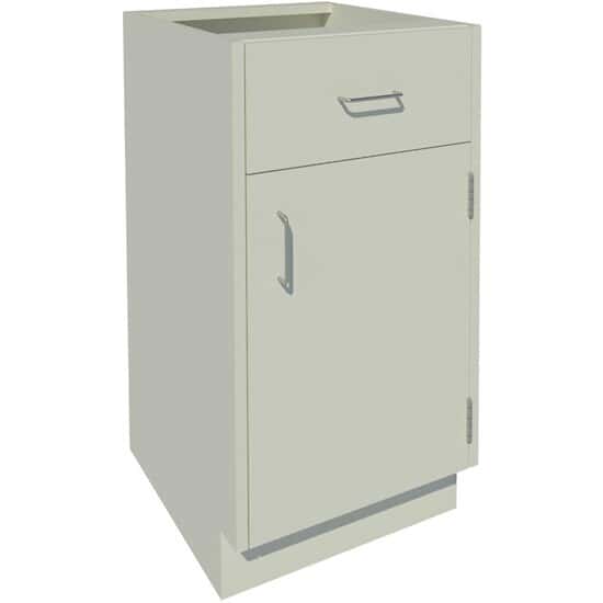 ICI Quick Ship Standing Height Base Cabinet, Right Hinged, 1 Door 1 Drawer, 18