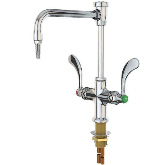ICI Quick Ship Mixing Faucet, Blade Handle, with Vacuum Breaker