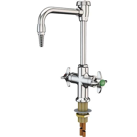 ICI Quick Ship Mixing Faucet, Four-arm Handle, with Vacuum Breaker