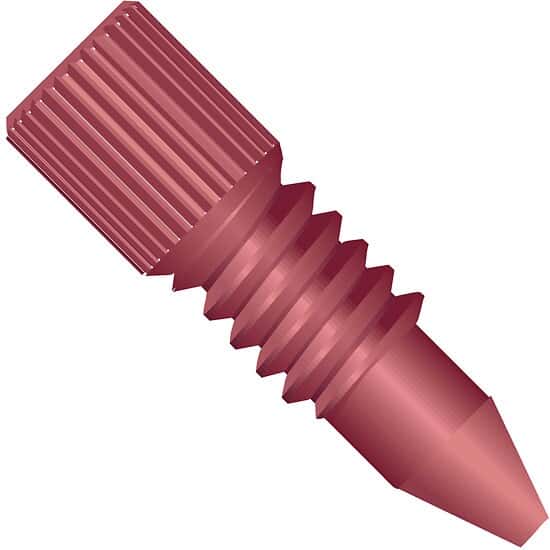 Idex MicroTight® Fitting, Micro Headless, Red PEEK, 1/32