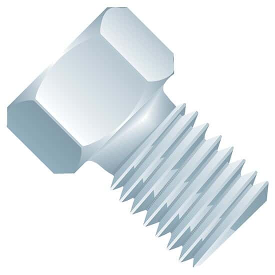 Idex Super Flangeless™ Nut, Hex, Short, 316 SS, 1/32