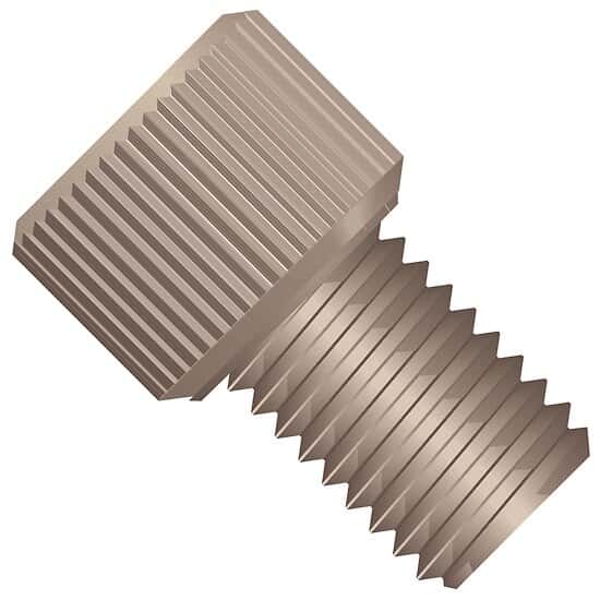Idex Super Flangeless™ Nut, Standard Knurl, Short, Black PEEK, 1/32