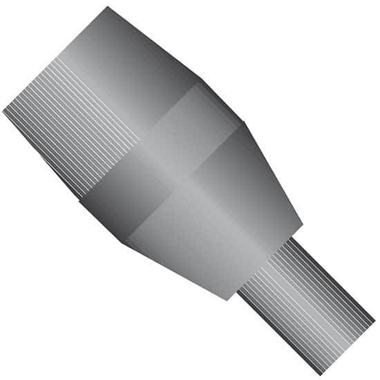 Idex Fingertight Ferrule, Conductive Elastomer, 360 µm OD Tubing, 10-32 Coned; 1/EA