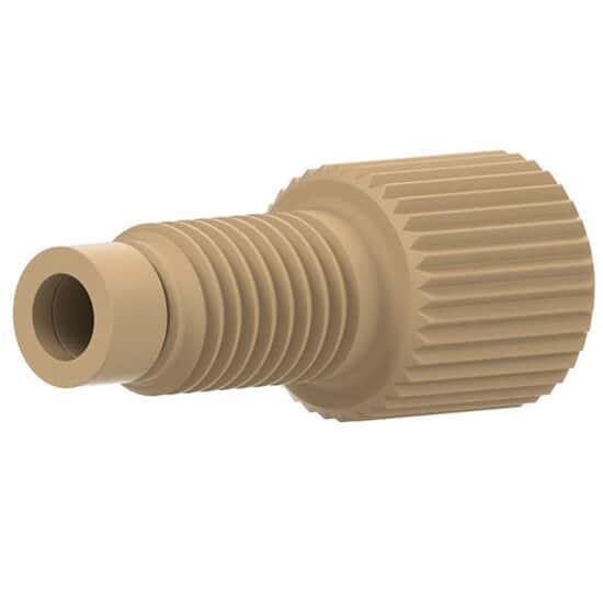 Idex Super Flangeless™ Fitting, One Piece, Natural PEEK, 1/8" OD Tubing