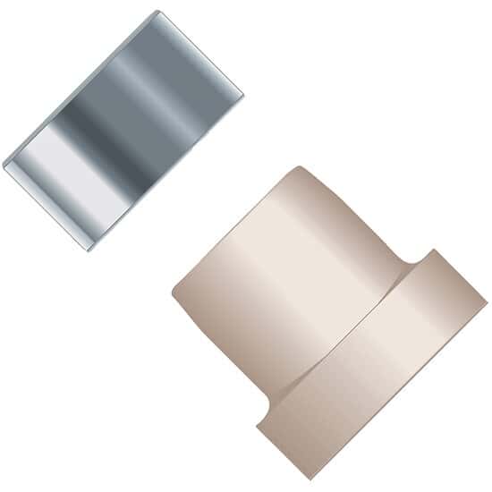 Idex Super Flangeless™ Ferrule, Natural PEEK/SS Ring, 1/8