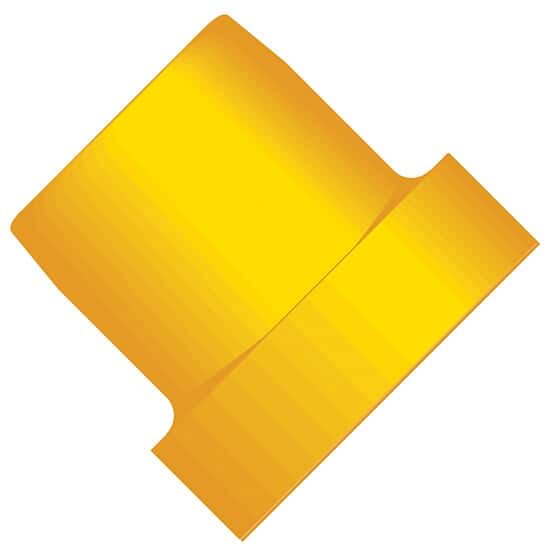 Idex Super Flangeless™ Ferrule Only, Yellow ETFE, 1/8
