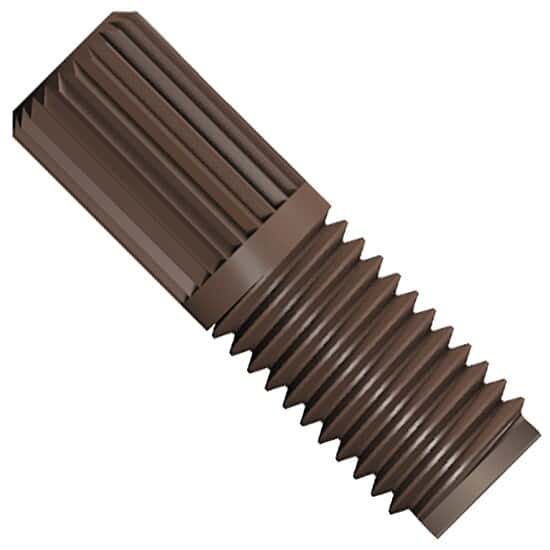 Idex Super Flangeless™ Nut, Headless, Natural PPS, 1/8