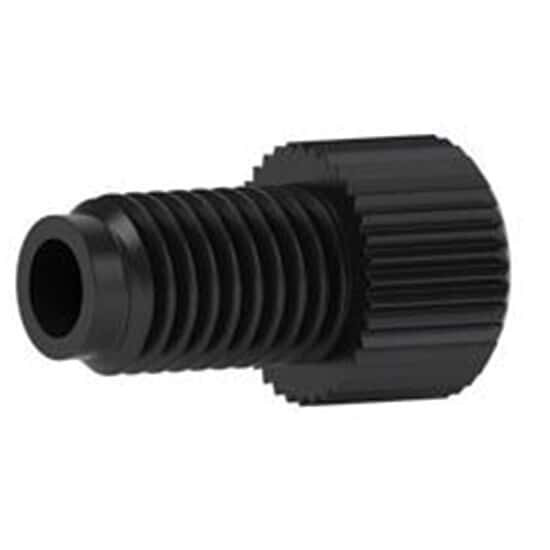 Idex Flanged Nut, Standard Knurl, Natural ETFE, 1/16