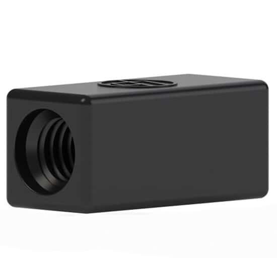 Idex Low-Pressure Union, Female Straight, Black Acetal, 0.020