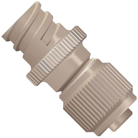Idex Threaded Luer Adapter, Natural PEEK/PK, 0.006" Bore, Female Luer x