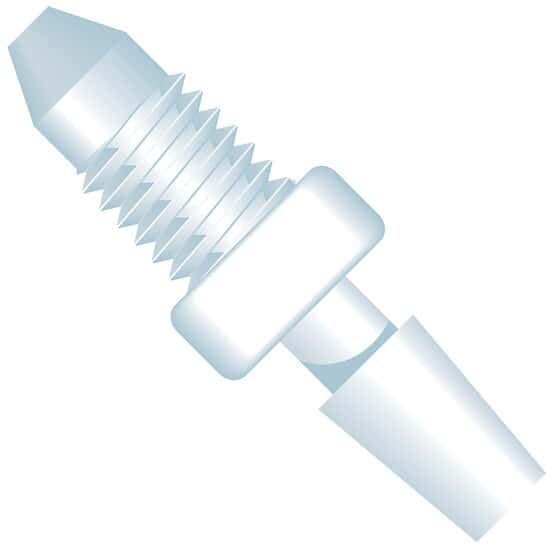 Idex Adapter Fitting, Natural ETFE, 0.040