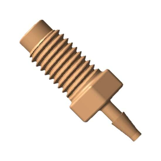 Always in Stock - Idex Adapter Fitting, Natural PEEK, 0.040