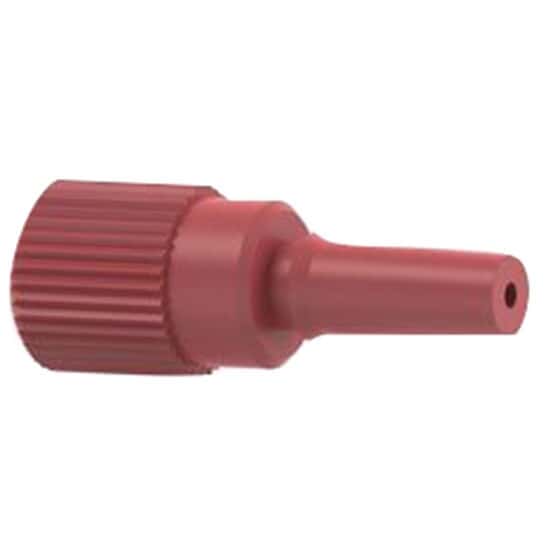 Idex P67501 Threaded Luer Adapter, Red ETFE/Natural PP, 0.050" Bore