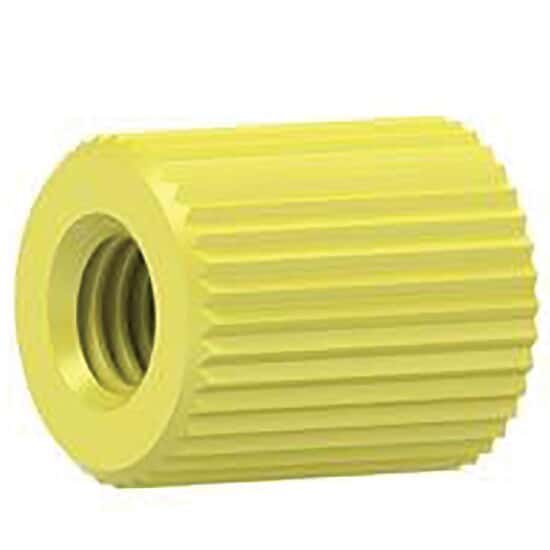 Idex Tubing Cap, Yellow ETFE, 10-32 Coned; 1/Ea